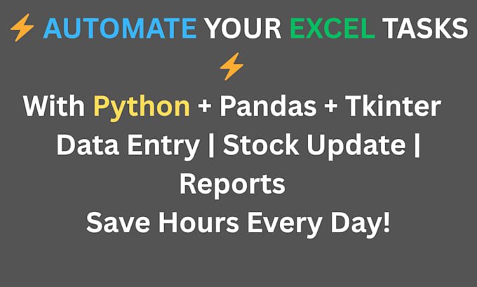 automate your excel tasks using python and pandas