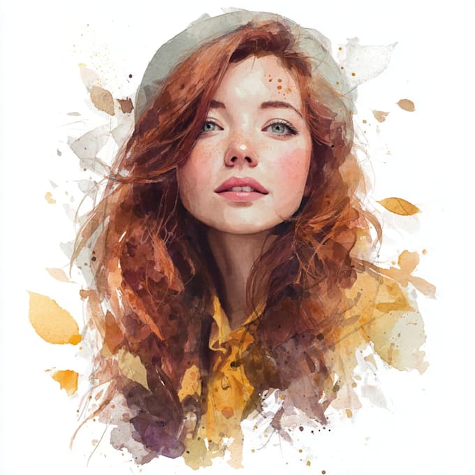 paint stunning watercolor portrait