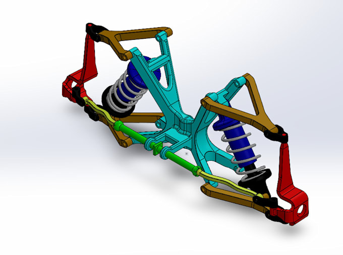 create 3d cad suspension design for automotive and engineering projects