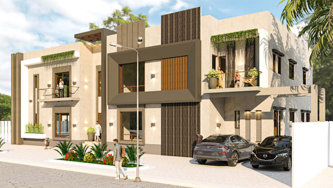 do 3d exterior design, interior design, 3d rendering