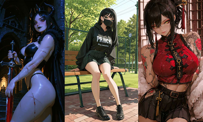 create custom sfw and nsfw anime ai character design