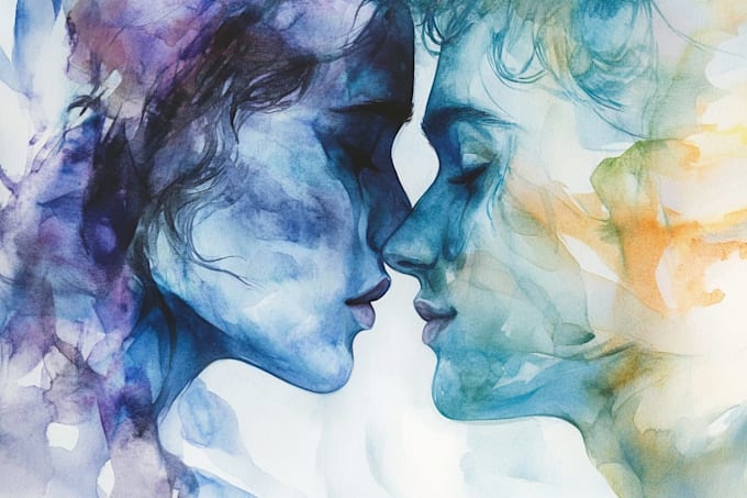 do watercolor style architectural or interior illustration