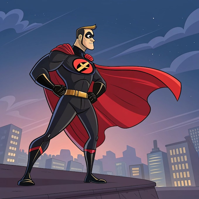 make premium superhero caricature character