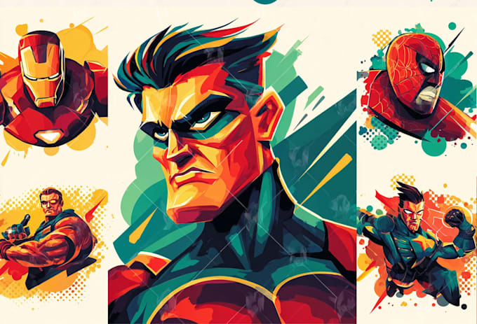 superhero comic page superhero character for comics