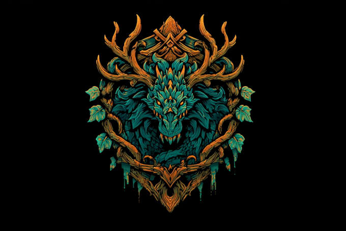 do a fantasy game logo