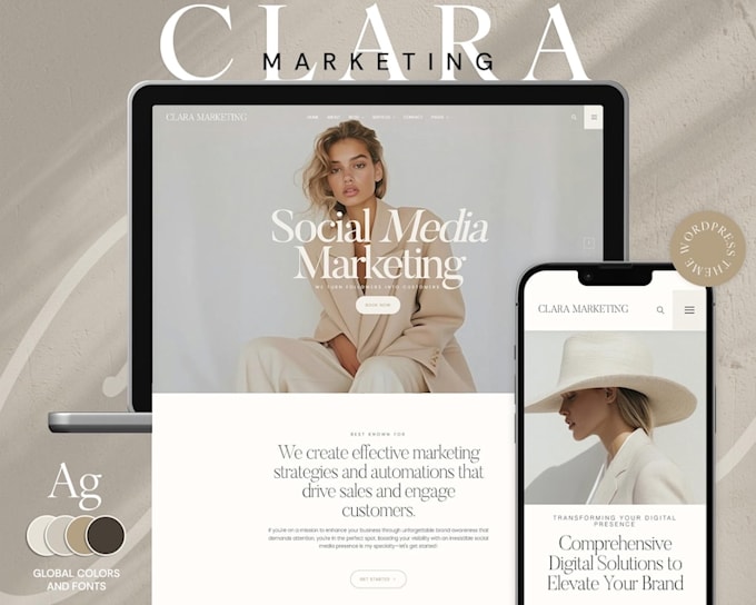 design a fast, responsive wordpress business website with SEO