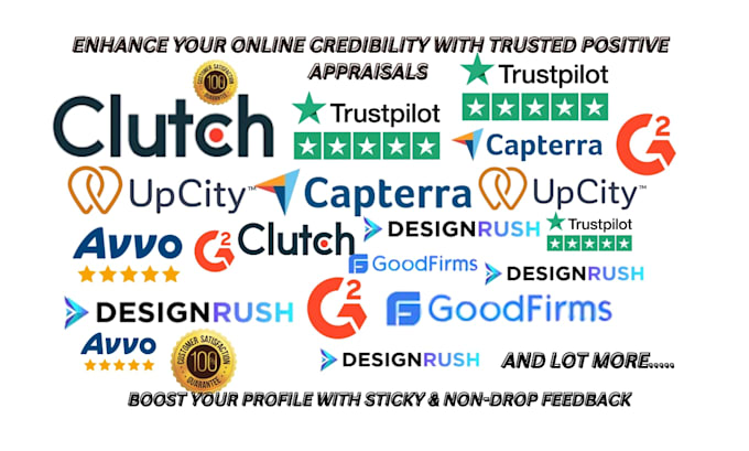 clutch goodfirms sortlist gmb g2 designrush orm management