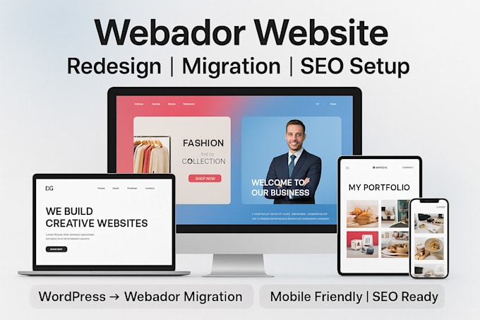 build webador website redesign migrate wordpress hostinger seo redesign