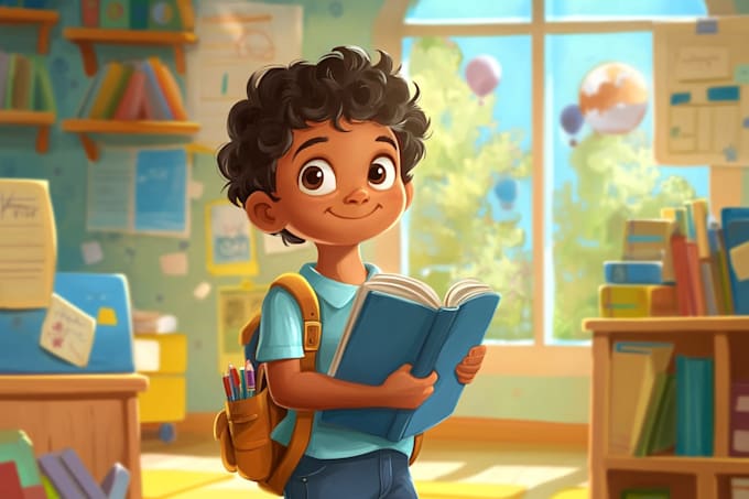 draw children story book illustrations