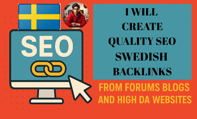 create quality seo swedish backlinks from forums blogs and high da websites
