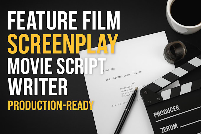 write feature film script, screenplay, movie script ready for production