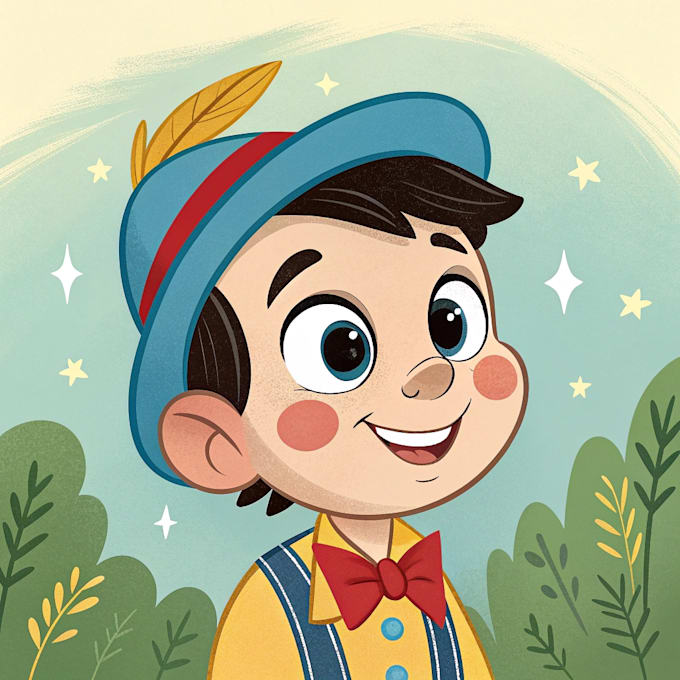 do disney style cartoon portrait