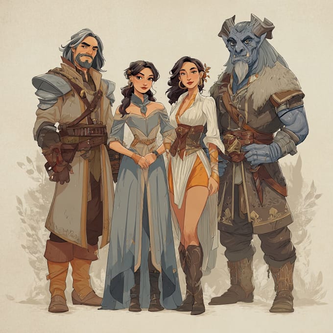 do a dnd character or dnd party art