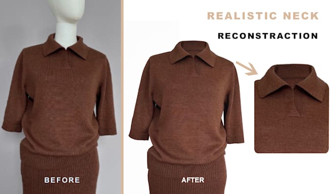 edit ghost mannequin clothing photos for ecommerce stores