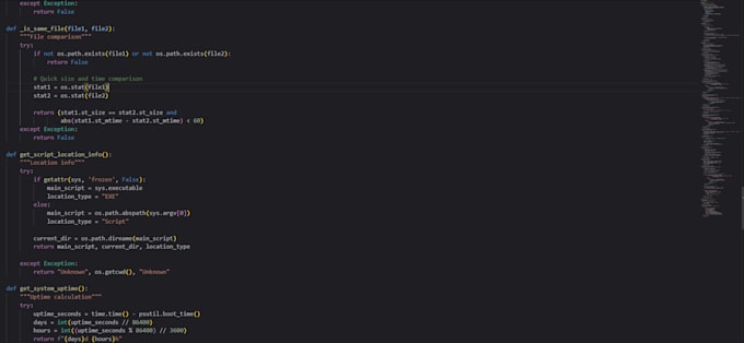 create python program or scripts