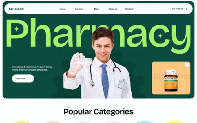 design healthcare telemedicine website redesign pharmacy hipaa complaint website