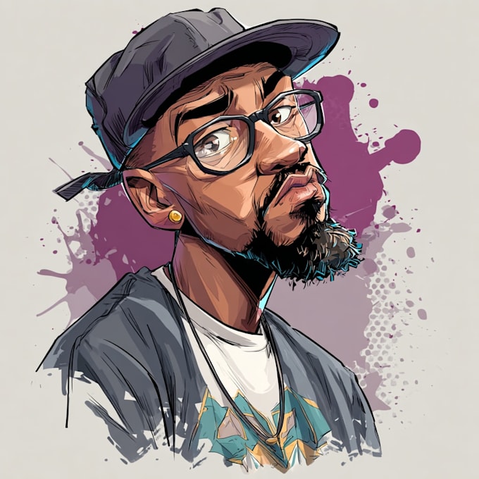 create a custom cartoon caricature portrait