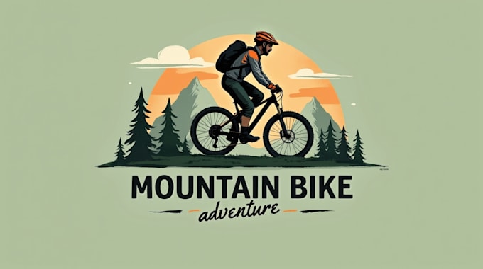 create amazing mountain bike logo with unlimited revisions
