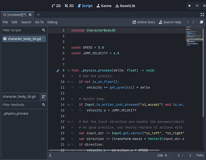 develop a small 2d godot game for you