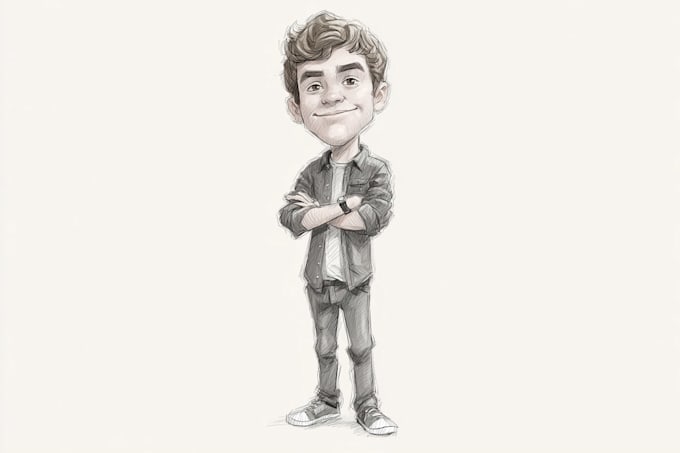 draw cartoon caricature from photo