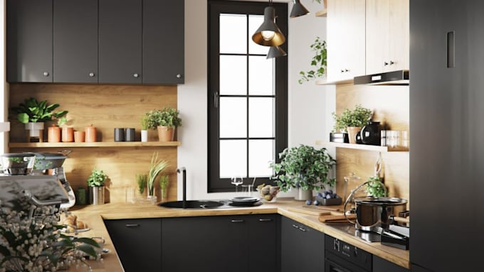 create 3d home interior,virtual renovation,ensuite master bedroom design,kitchen