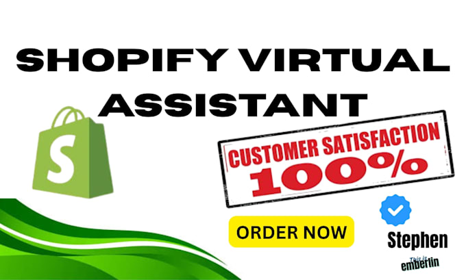 be your shopify virtual assistant and shopify dropshipping store manager