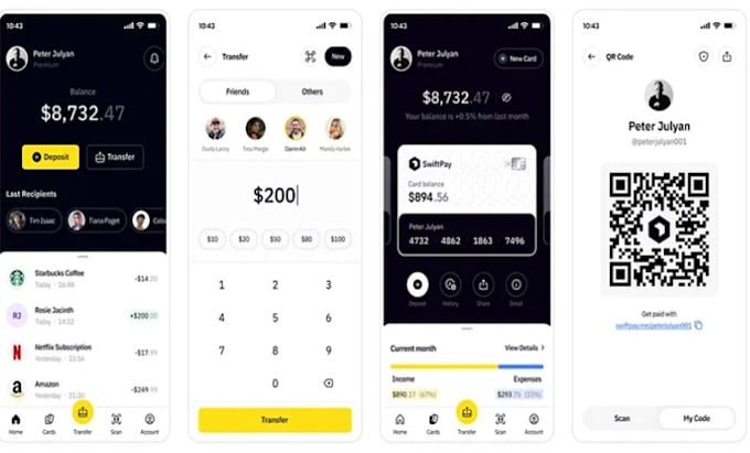 build your custom fintech app or digital wallet platform