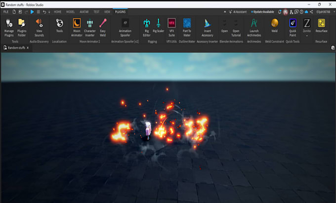 create vfx, animations, and scripts for your roblox game