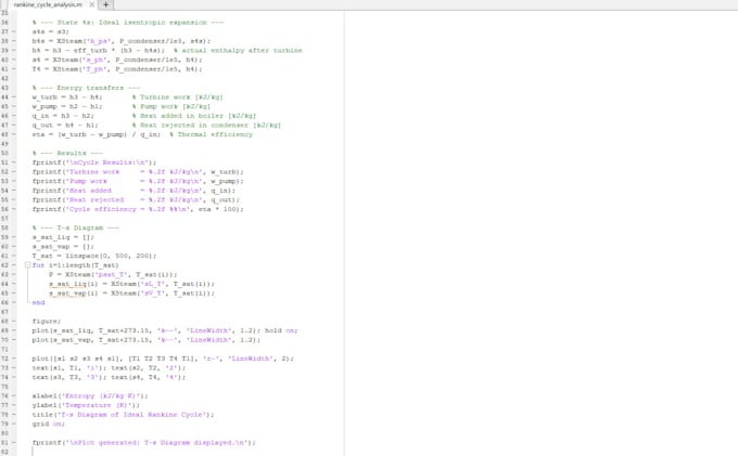 create a matlab script for your engineering formulas