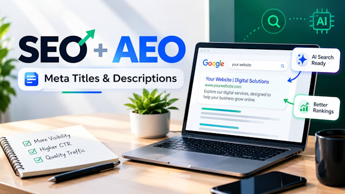 write boost SEO , aeo optimized meta titles and descriptions