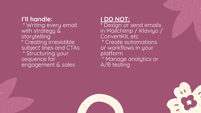 write killer email copy for marketing, sales and automations