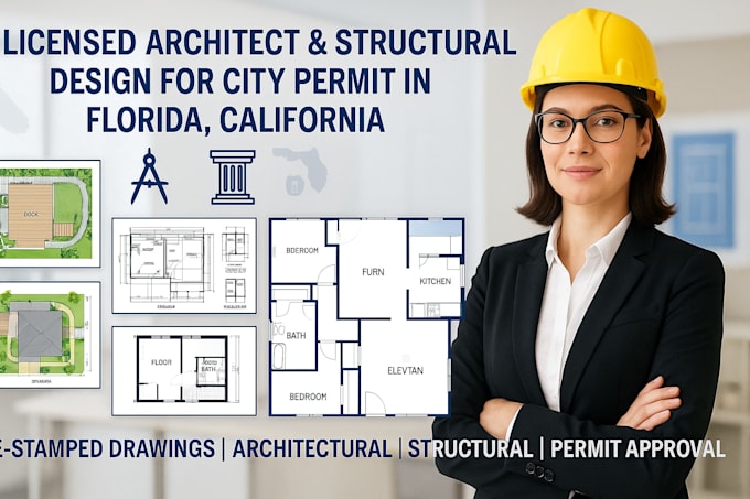 Licensed architect, structural engineer, pe stamp in florida ...