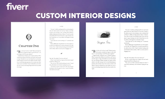 format and design a custom interior for your fiction novel