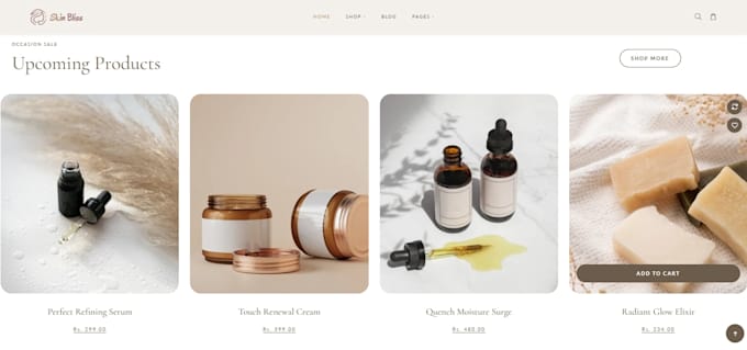 build skin care shopify store skincare website beauty store beauty shopify store