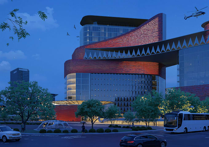 create realistic architectural 3d visualization and rendering