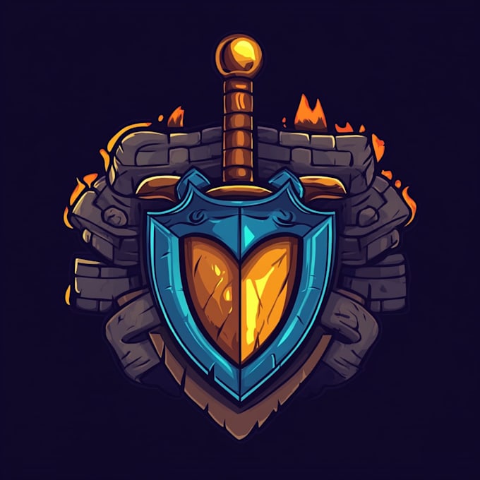 a professional fantasy game logo