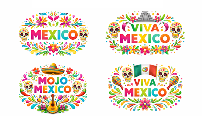 create a creative and perfect logo with mexican style