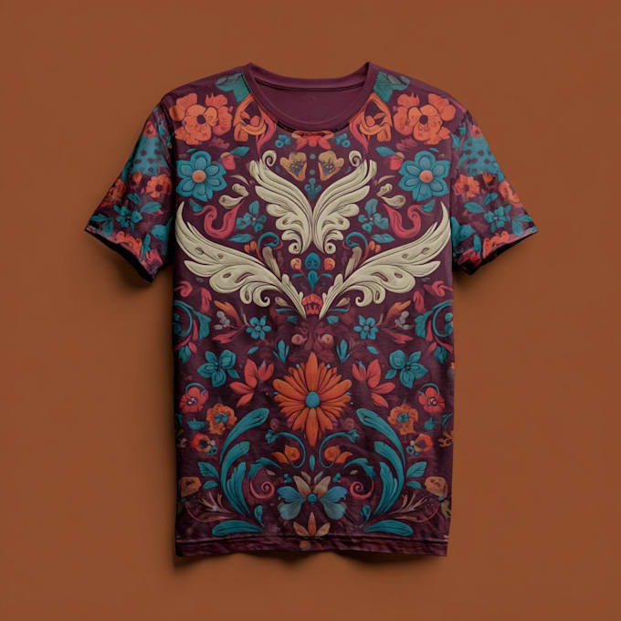 design custom t shirt design and illustration