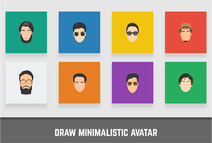 Draw a minimalistic avatar from your picture by Baghloli | Fiverr