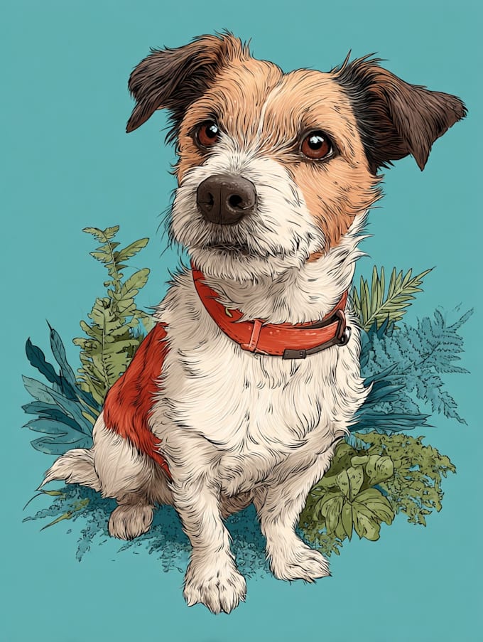 pet portrait into cute disney style