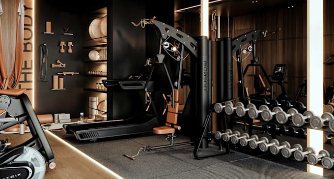 Renovate 3d indoor gym,fitness studio design,hot yoga room render ...