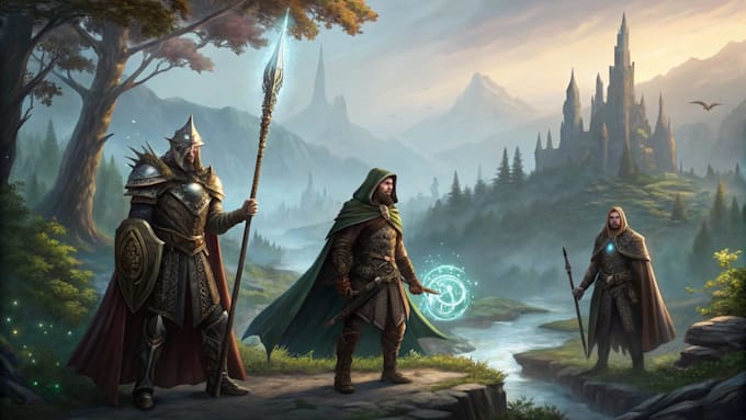 do fantasy character, illustration and concept art