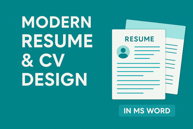 Create a professional cv and cover letter in ms word by Ema_tharu | Fiverr