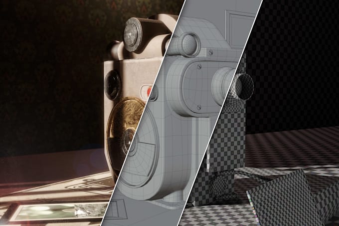 create optimized 3d game assets with pbr textures