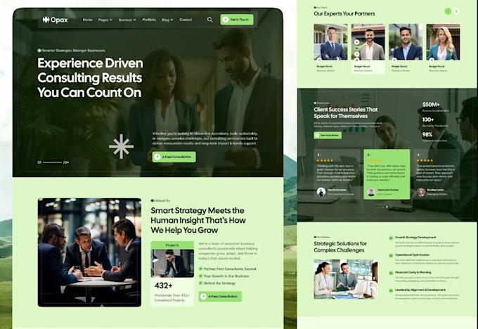 design an auditing and compliance website, financial accounting, ada