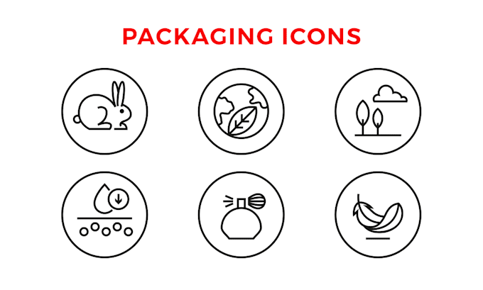 design icons for packaging