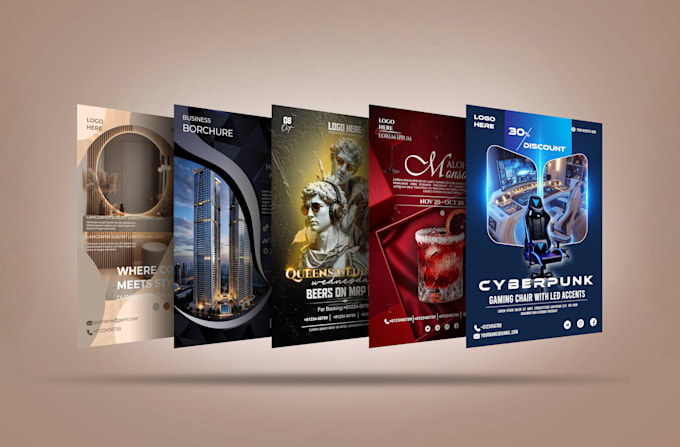 Create modern and eye catching flyer in 7h by Mumu_art | Fiverr