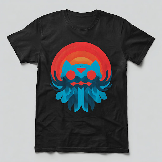 draw funny t shirt design for clothing