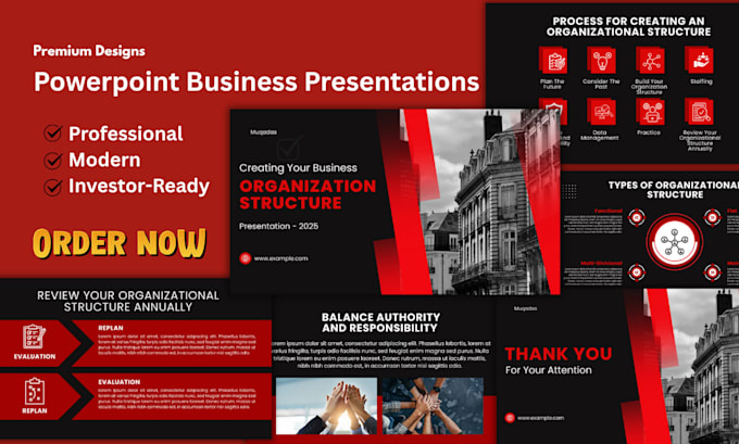 Make a corporate powerpoint presentation and investor pitch deck by ...