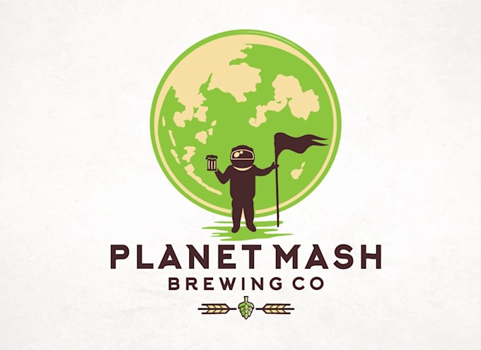 do specially hand drawn and business flag logo design